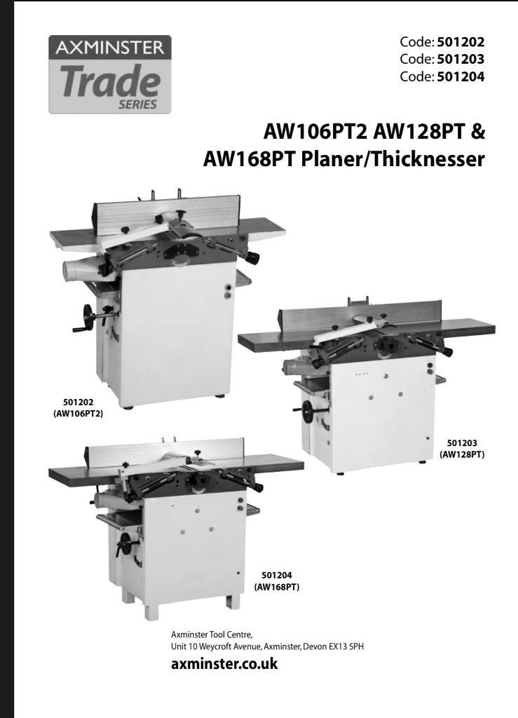 Axminster white series planer thicknesser in Newcastle, Tyne and Wear