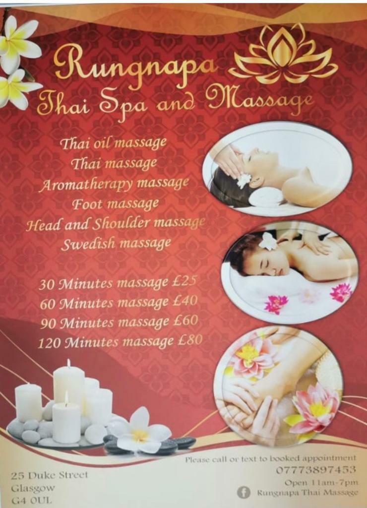 Napa Thai Therapy & Massage in Glasgow City Centre, Glasgow Gumtree