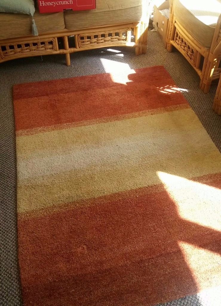 Orange and Yellow Dunelm Rug in Prestwich, Manchester Gumtree
