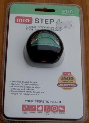 MIO Step 4 Digital Pedometer with Body Fat Measurement - BRAND NEW IN PACK