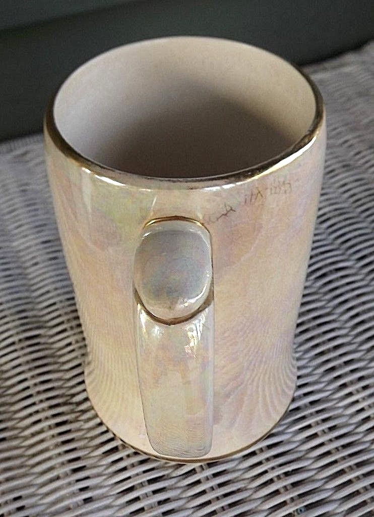Vintage Sadler(Staffordshire) Ivory Souvenir Stein/Mug-CACHE CREEK B.C.,CANADA