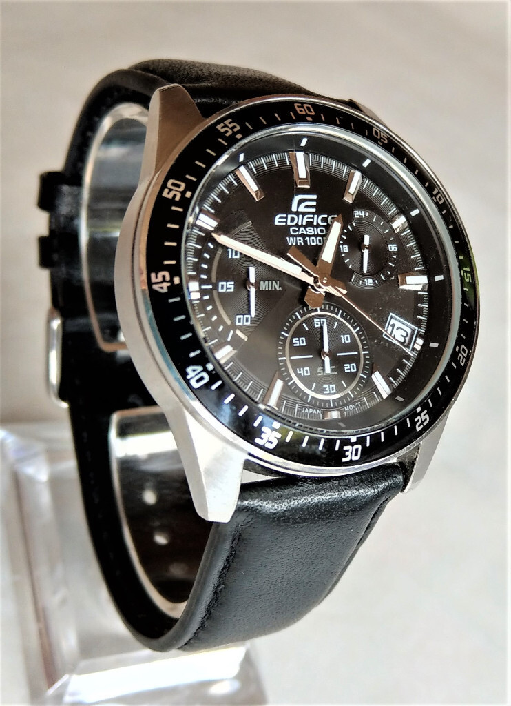 Casio EDIFICE Men Chronograph Leather Strap Watch EFV-540 | in Strelley, Nottinghamshire | Gumtree
