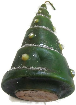Vintage Standard Oil Wayside Large Christmas Tree Wax Candle Unused 8 Inch
