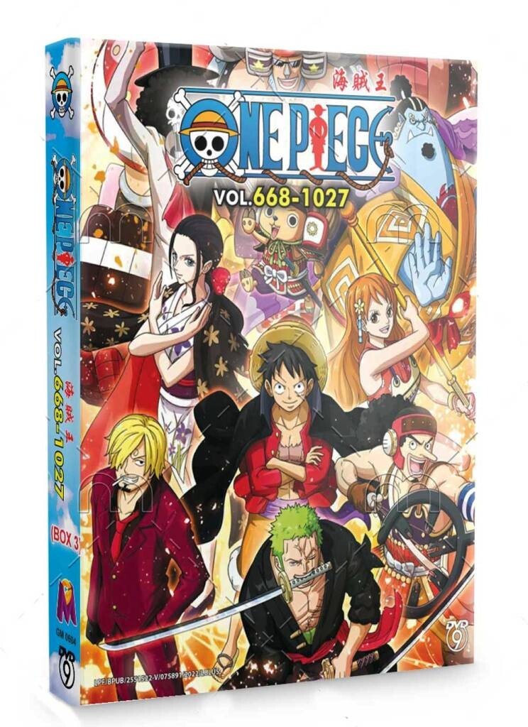 One Piece TV Series Episodes 668-1027 Japanese Anime DVD English