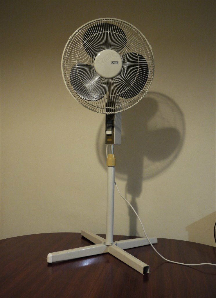 SMC floor standing pedestal oscillating fan ideal for conservatory in