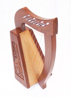 19inch Tall 8 string Lily Celtic Harp for Children New Carrying case and extra s