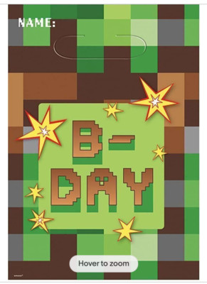 Minecraft TNT Party Loot or Favor Bags Kids Birthday Halloween Party Supplies