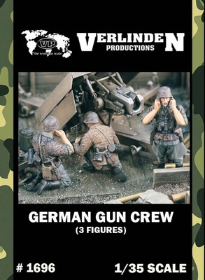 Verlinden 1:35 German Gun Crew 3 Resin Figures Kit 1696