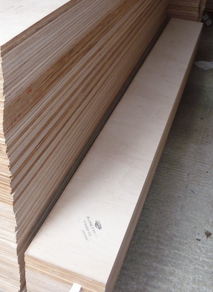 50 Pieces of NEW 12mm B/BB Grade Birch Plywood 8ft x 10.5in (2440mm x