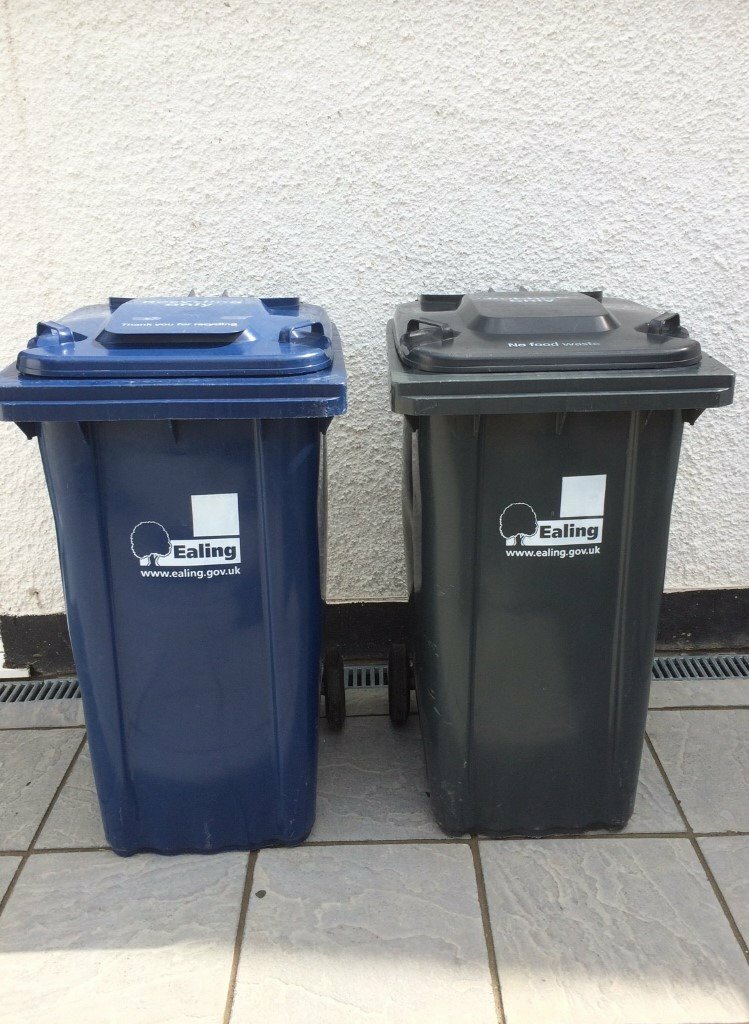 Ealing Council blue and black Recycling Bins in Hanwell, London Gumtree