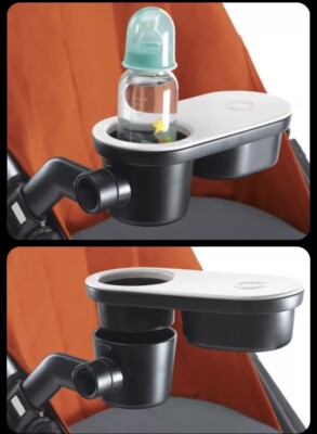 Bugaboo Rotating Snack/Food Drink Toy Tray for Fox Strollers in Black & White FK
