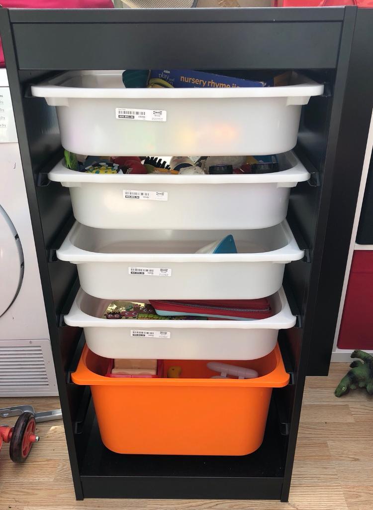 Ikea Trofast Storage Unit With Drawers Tubs Excellent Condition In