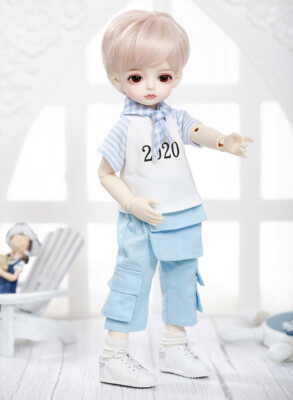 1/6 BJD Doll SD Boy Sandy D -Free Face Make UP+Eyes+Clothes+wig+Shoes