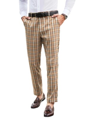 Elegancity Men s Formal Trousers Smart Casual Business Office Work Trousers 