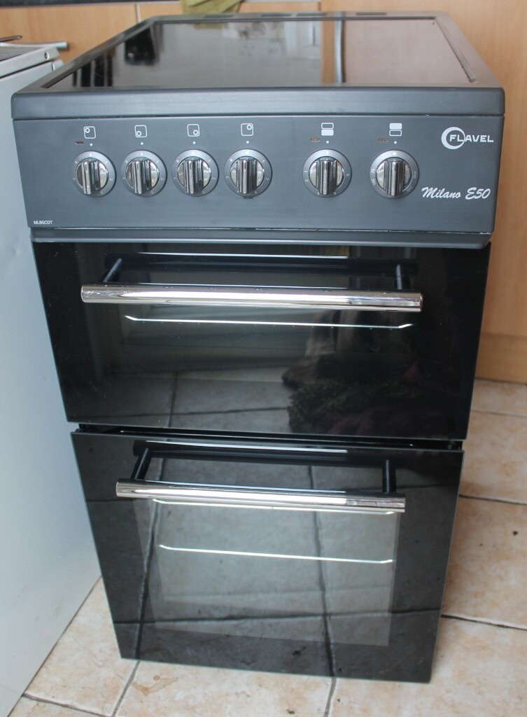 6 MONTHS WARRANTY Flavel 50cm, fan assisted, Grey electric cooker FREE
