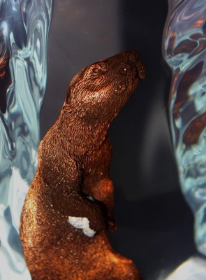 Harmony Lucite & Bronze Sculpture - Kitty Cantrell - Ltd Edition  (5410-600)