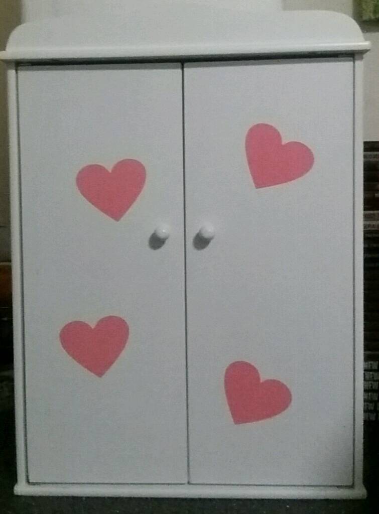 Wooden Dolls Wardrobe Immaculate Condition In Childwall