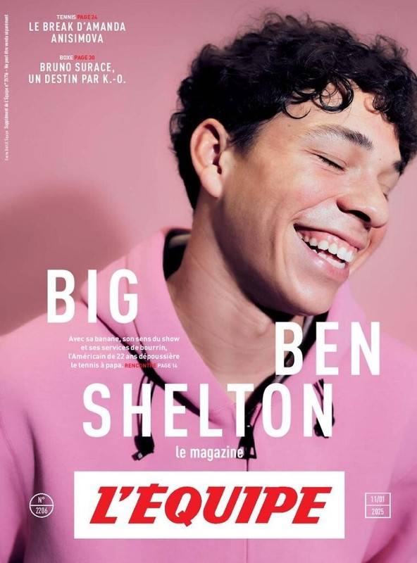 L'Equipe Magazine-11 Janvier 2025-Ben Shelton/Amanda Anisimova/B.Surace/