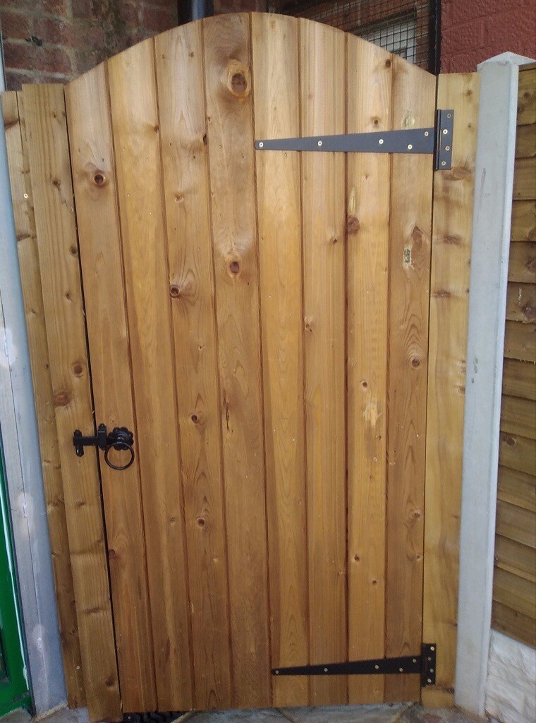 Tongue & Groove Wooden Gate, Garden Gate, Treated Wood 3ft x 3ft, 3ft x