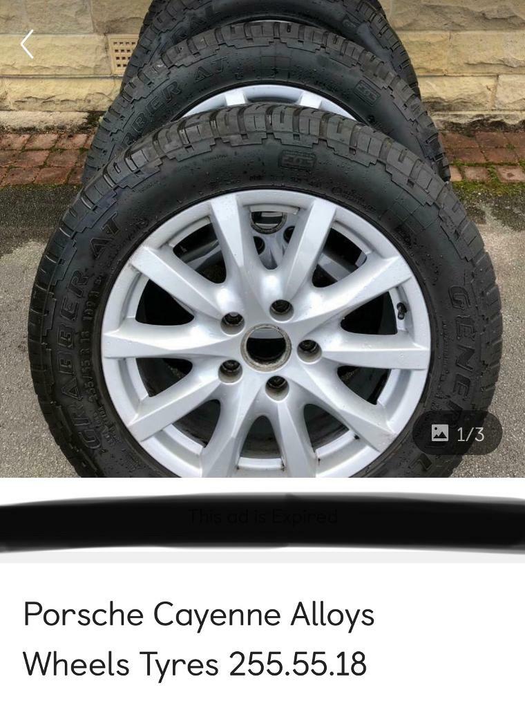 Porsche Cayenne offroad winter wheels tyres (inc coloured Porsche