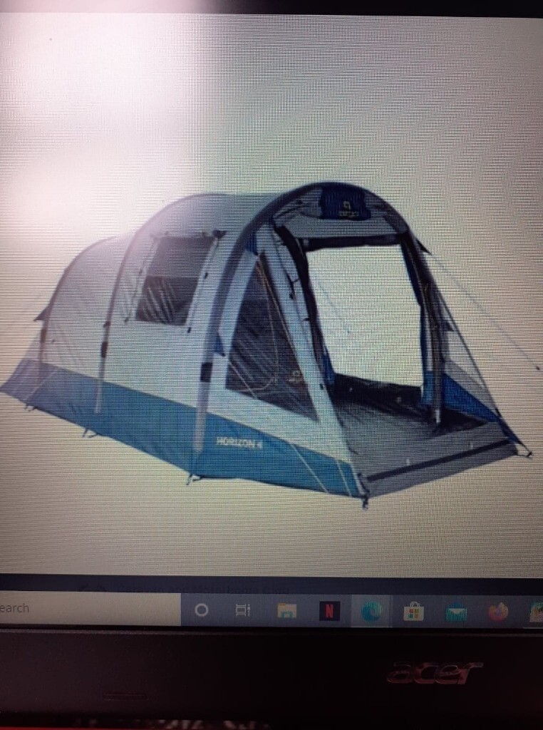 Airgo Solus Horizon 4 berth air tent in Edinburgh City Centre
