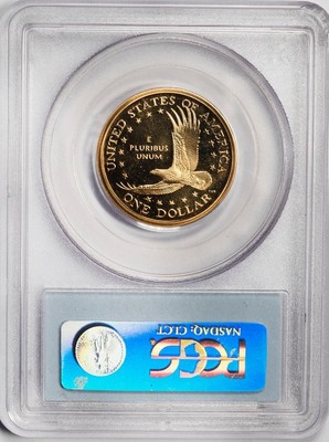 2004 S PCGS PR66DCAM Deep Struck Thru Sacagawea Proof Dollar Mint Error