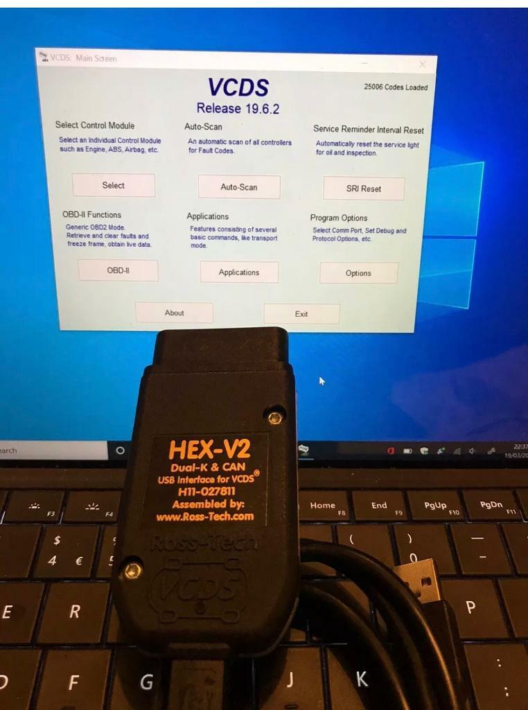 Genuine RossTech VCDS OBD2 Fault Diagnostics for VW,Audi,Seat