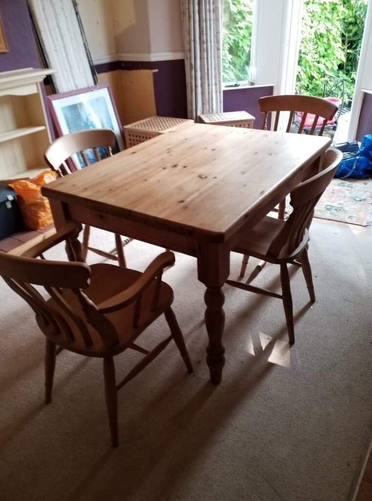 Pine Dining Table and 4 Chairs in Penylan, Cardiff Gumtree