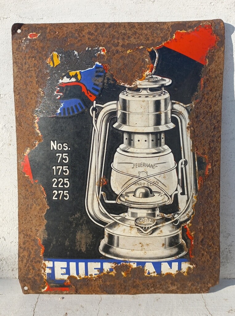 ライト・ランタン FEUERHAND Enamel Sign Board Feuerhand tin sign | Feuerhand
