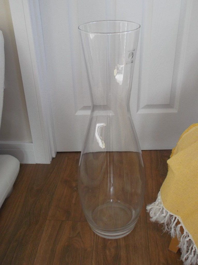 Very Large Floor Standing Glass Vase approx. 71cm High. in East