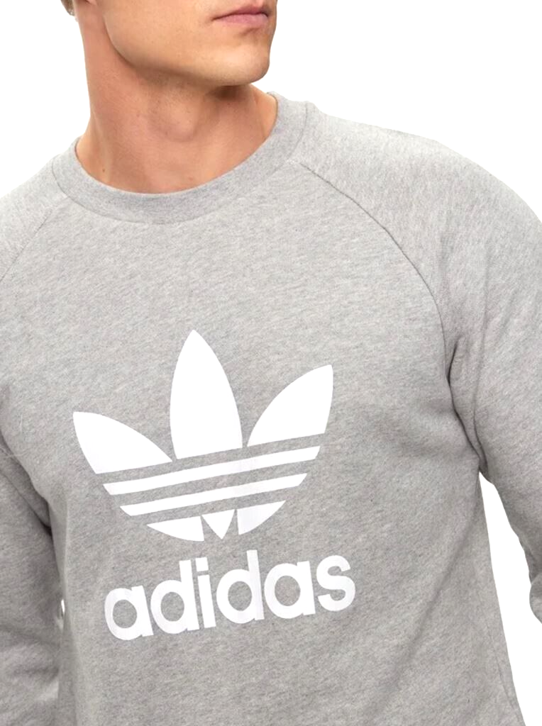 ★adidas★PREMIUM KNITTED TREFOIL CREW SWEATSHIRT★追跡可 NEW MEN'S ADIDAS ORIGINALS TREFOIL CREW SWEATSHIRT ~ SIZE