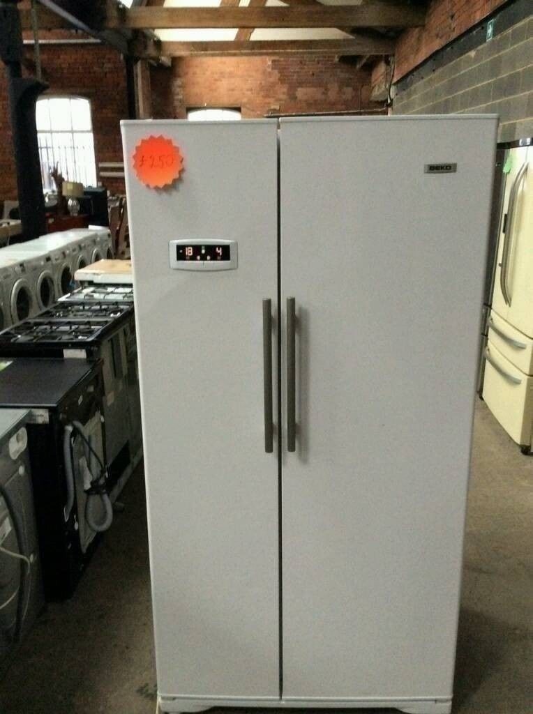 White Beko A++ Frost Free Double Door American Fridge Freezer(BRING