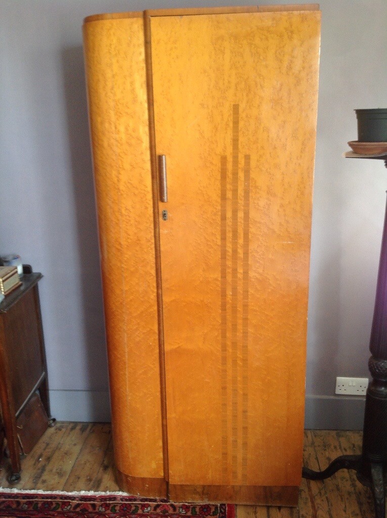 Vintage Art Deco Style Wardrobe For Sale 50 In Brighton East