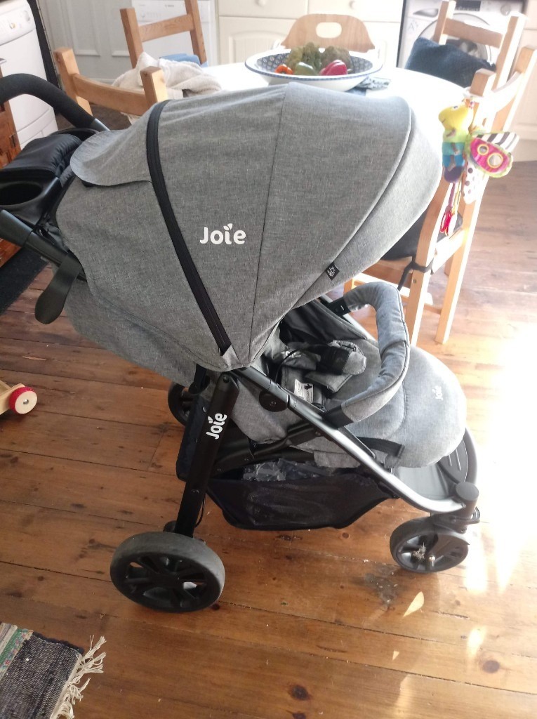 Joie litetrax 4 stroller and new born car seat in North Shields, Tyne