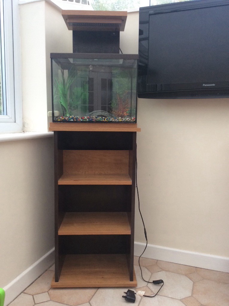 FISH TANK & ACCESSORIES WITH BOOKCASE / STAND. in Norwich, Norfolk Gumtree