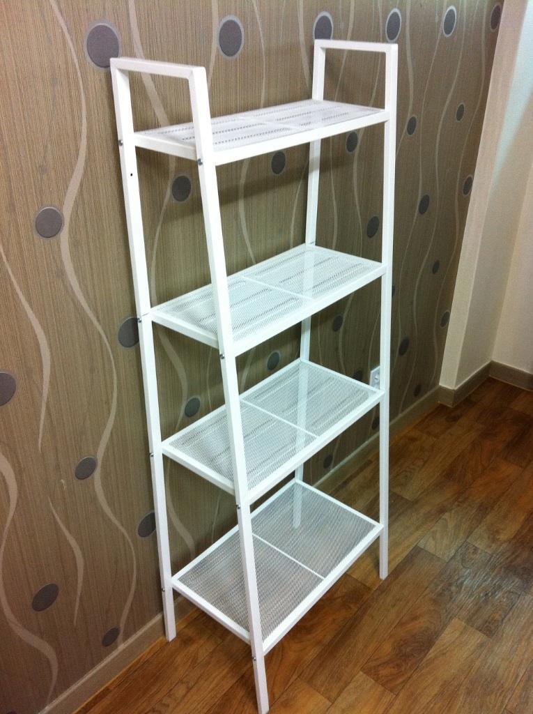 Ikea Lerberg  White Metal Shelving Unit  in Llandaff 