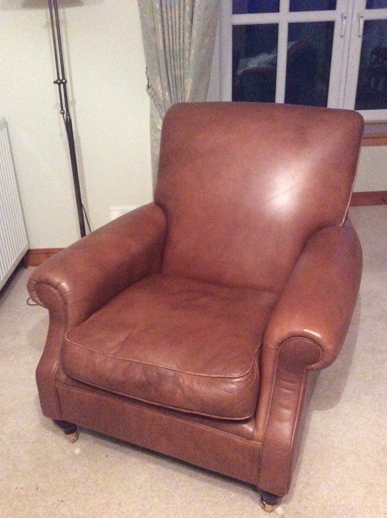 M&S tan leather chair in Inverurie, Aberdeenshire Gumtree