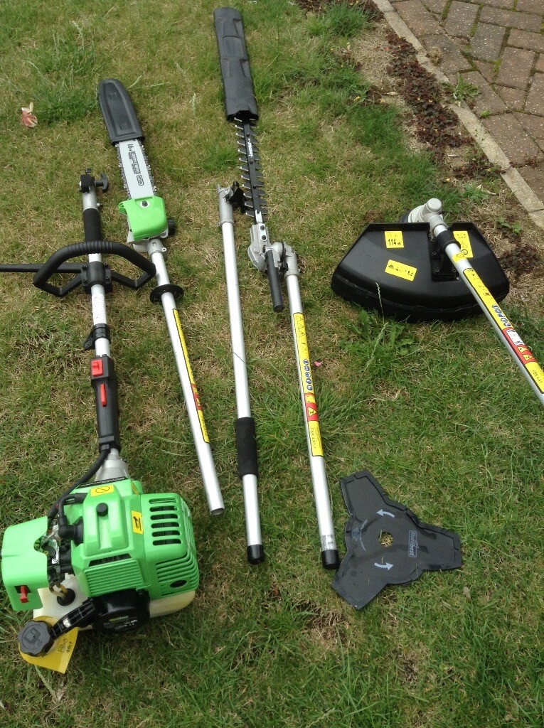 4in1 Petrol Multi tool. Hedge trimmer, chain saw, strummer brush cutter