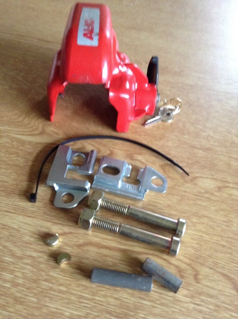 Alko hitch lock type 1 with locating brackets allowing it to be fitted to Alko 1300 hitch in