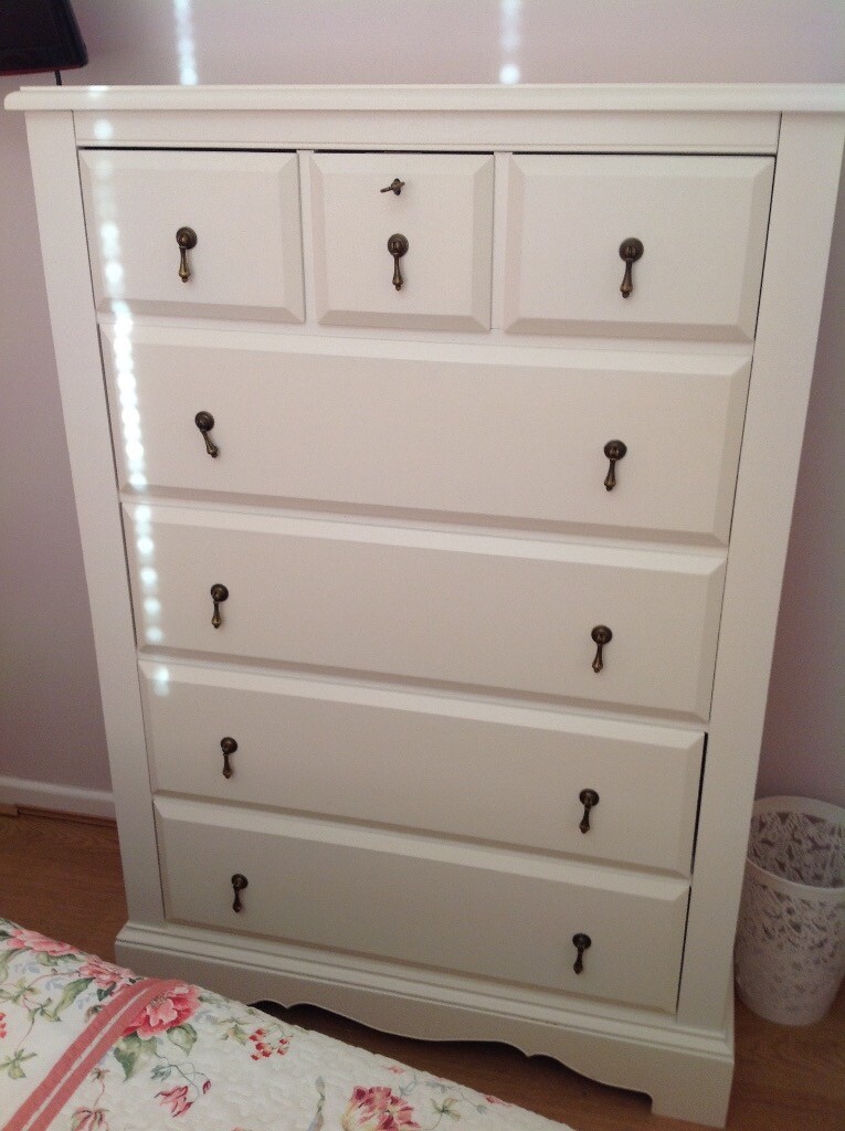 Next Isabella Ivory 7 Drawer Tall Chest In Kesgrave Suffolk