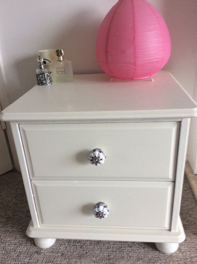 Bedside of drawers antique cream 2 available in
