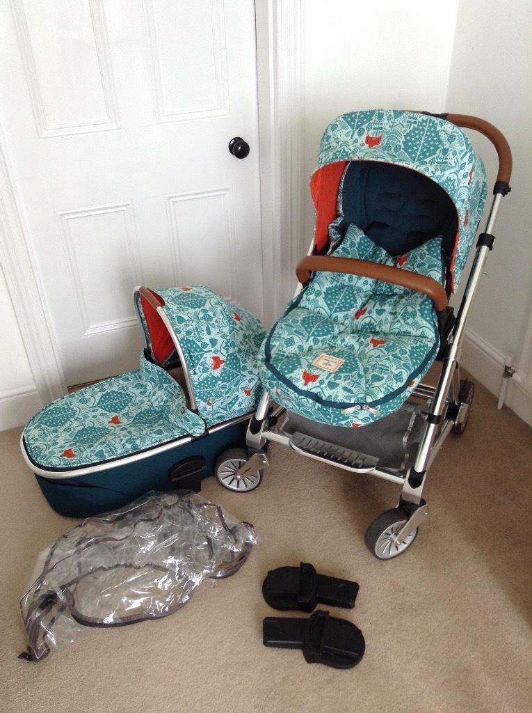 Pram Mamas and Papas Donna Wilson Fox Print Urbo 2 Pushchair & Carrycot