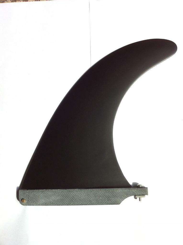 Surfboard Fiberglass Longboard Fin 8/9" inch Plate & Screw.SUP Mal fins