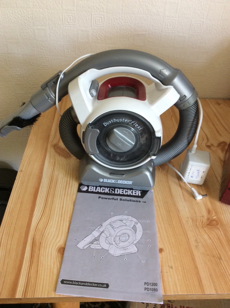 Cordless hand vac with flexible hose ideal for cleaning all areas of