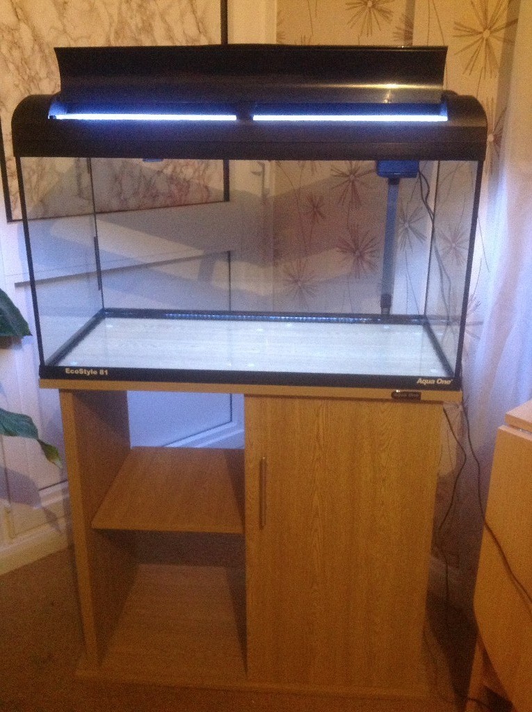 Aqua One EcoStyle 81 Aquarium Fish Tank LED Lighting like new