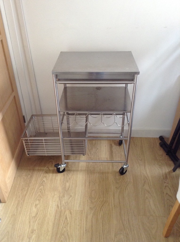 Ikea Grundtal Stainless Steel Kitchen Trolley In Christchurch Dorset