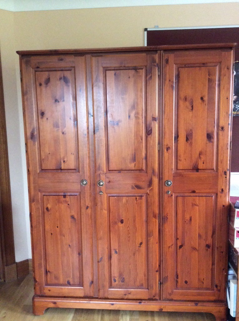 Ducal Rosedale solid pine triple wardrobe and chest of drawers in Ayr