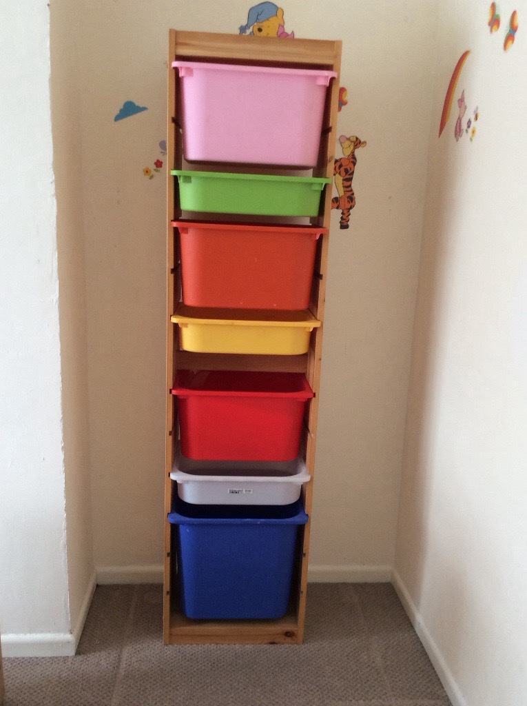 Ikea Trofast Pine Storage Unit with storage boxes in Downend, Bristol