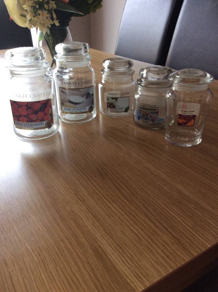 5 Empty Yankee Candle Jars in Aigburth, Merseyside Gumtree