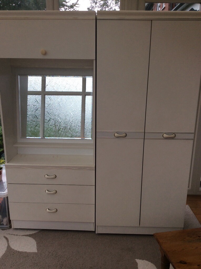 White Wardrobe And Drawer Unit In Bolton Manchester Gumtree